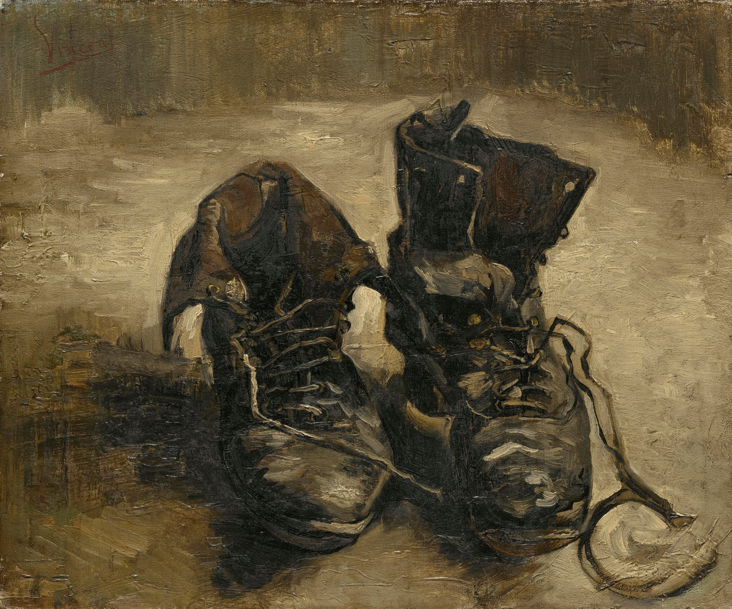 Pintura de los zapatos viejos de Van Gogh